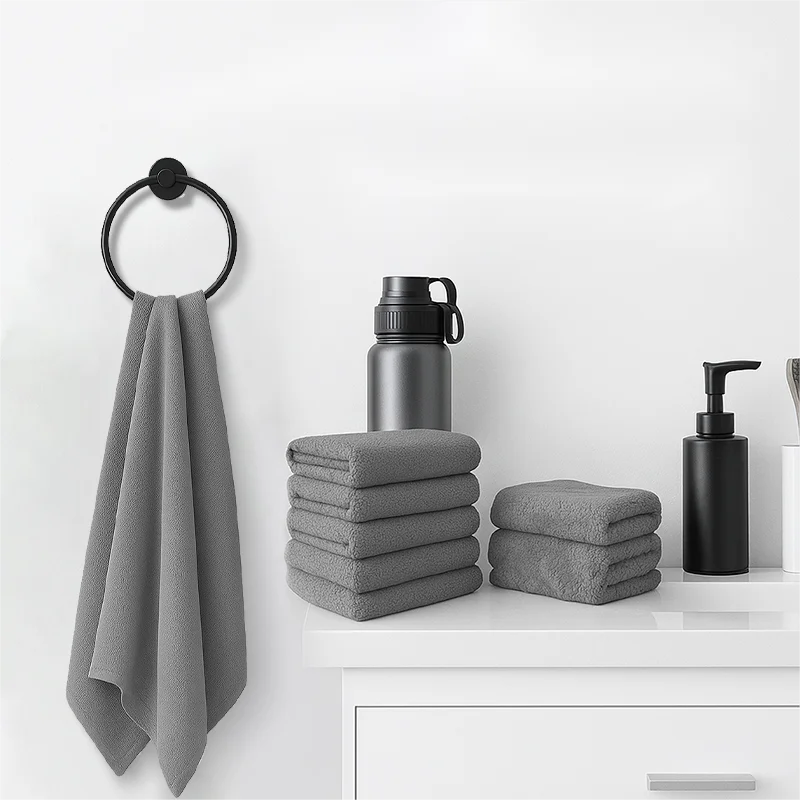 Hotel Bamboo Fiber Towels Set For Luxury Home Bath