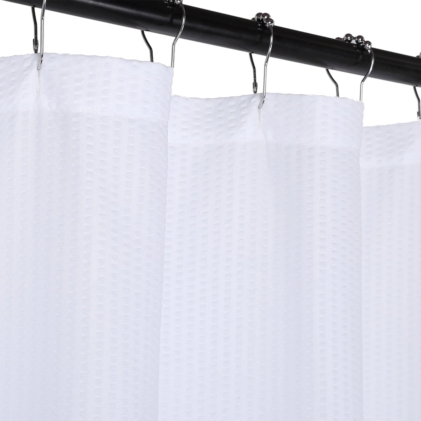 Microfiber Shower Curtain Bubble Embossed Pattern Water Repellent