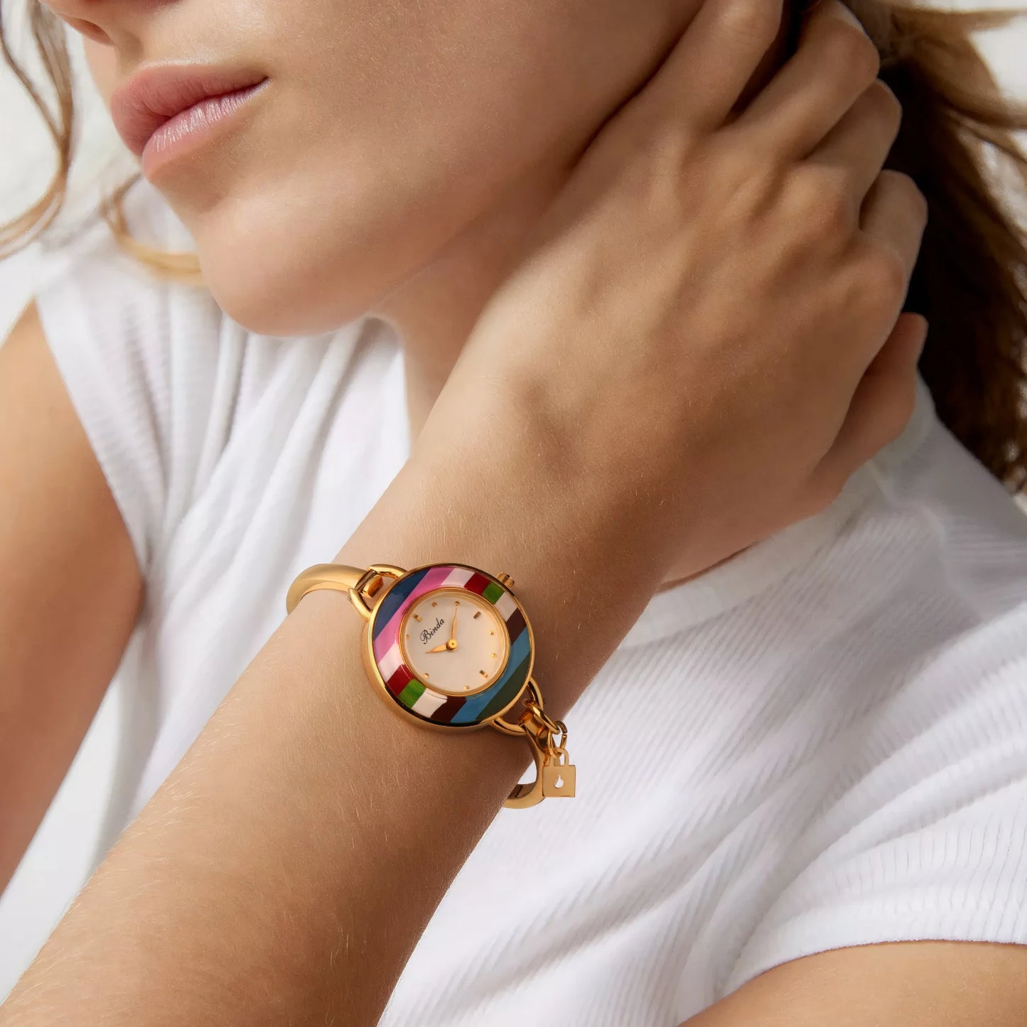 BINDA Elegant Waterproof Stainless Steel Quartz Watch
