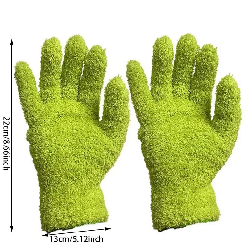 Microfiber Dust Removal Gloves For Window Cleaning Reusable Household Tool