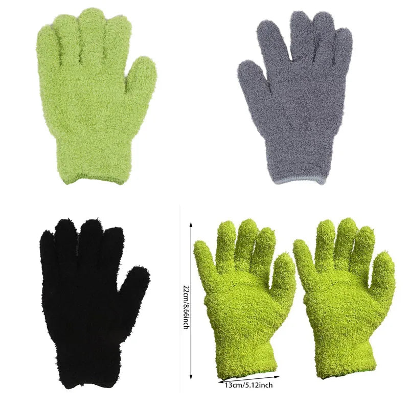 Microfiber Dust Removal Gloves For Window Cleaning Reusable Household Tool