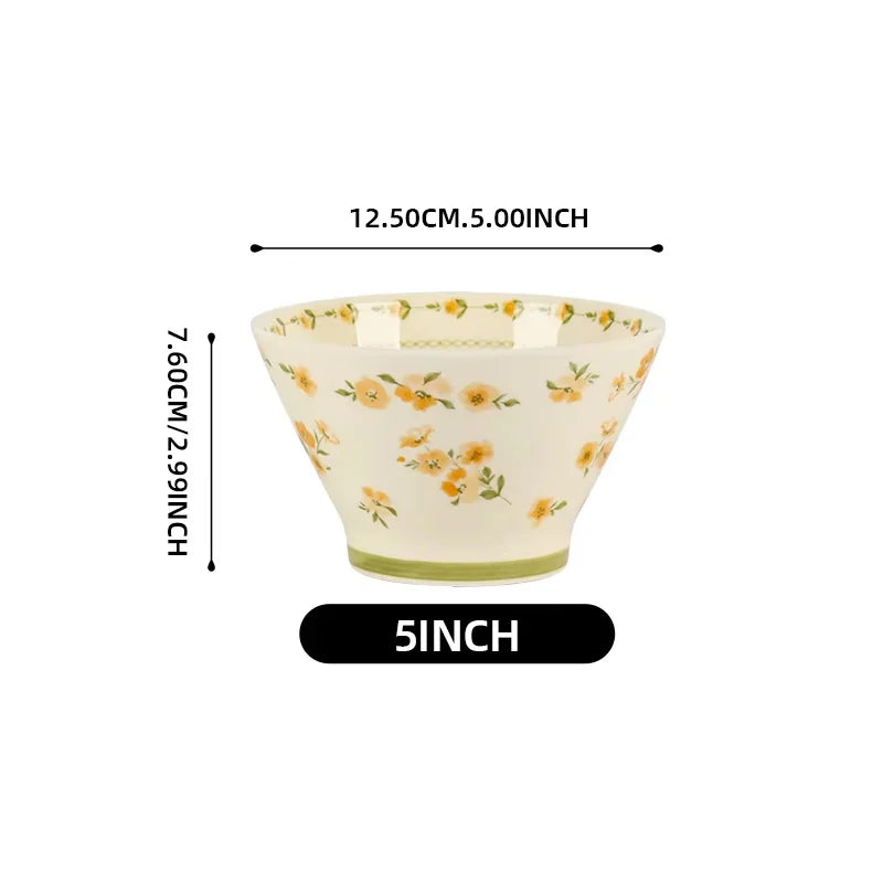 Shunxiang French Floral Ceramic Dinnerware Set