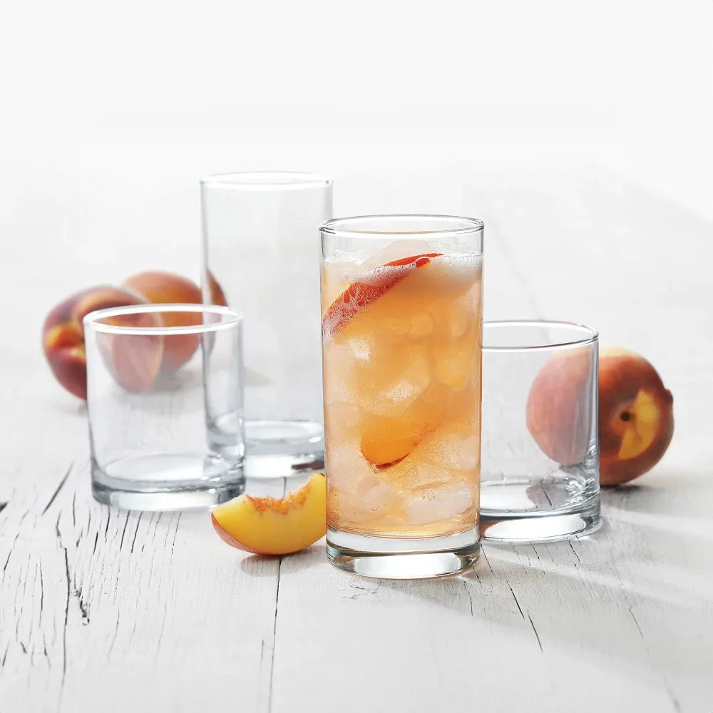 Versatile 12-Piece Clear Cold Drinkware Set for Any Occasion