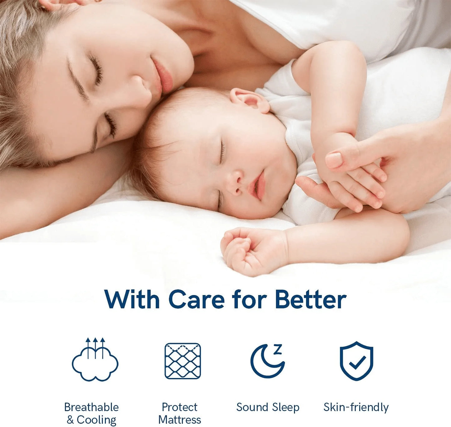 Extra Thick Mattress Topper With Down Alternative Fill Deep Pocket