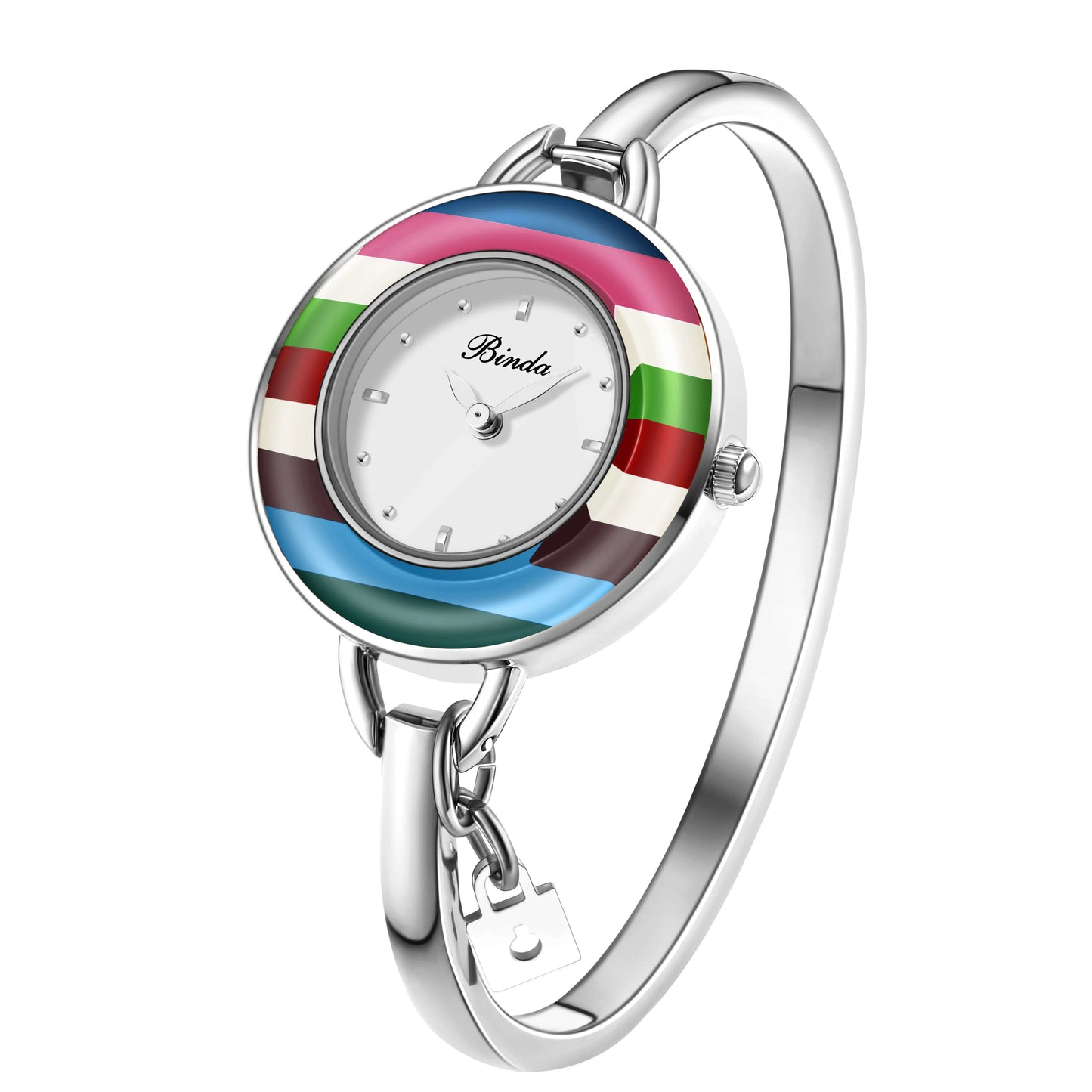 BINDA Elegant Waterproof Stainless Steel Quartz Watch