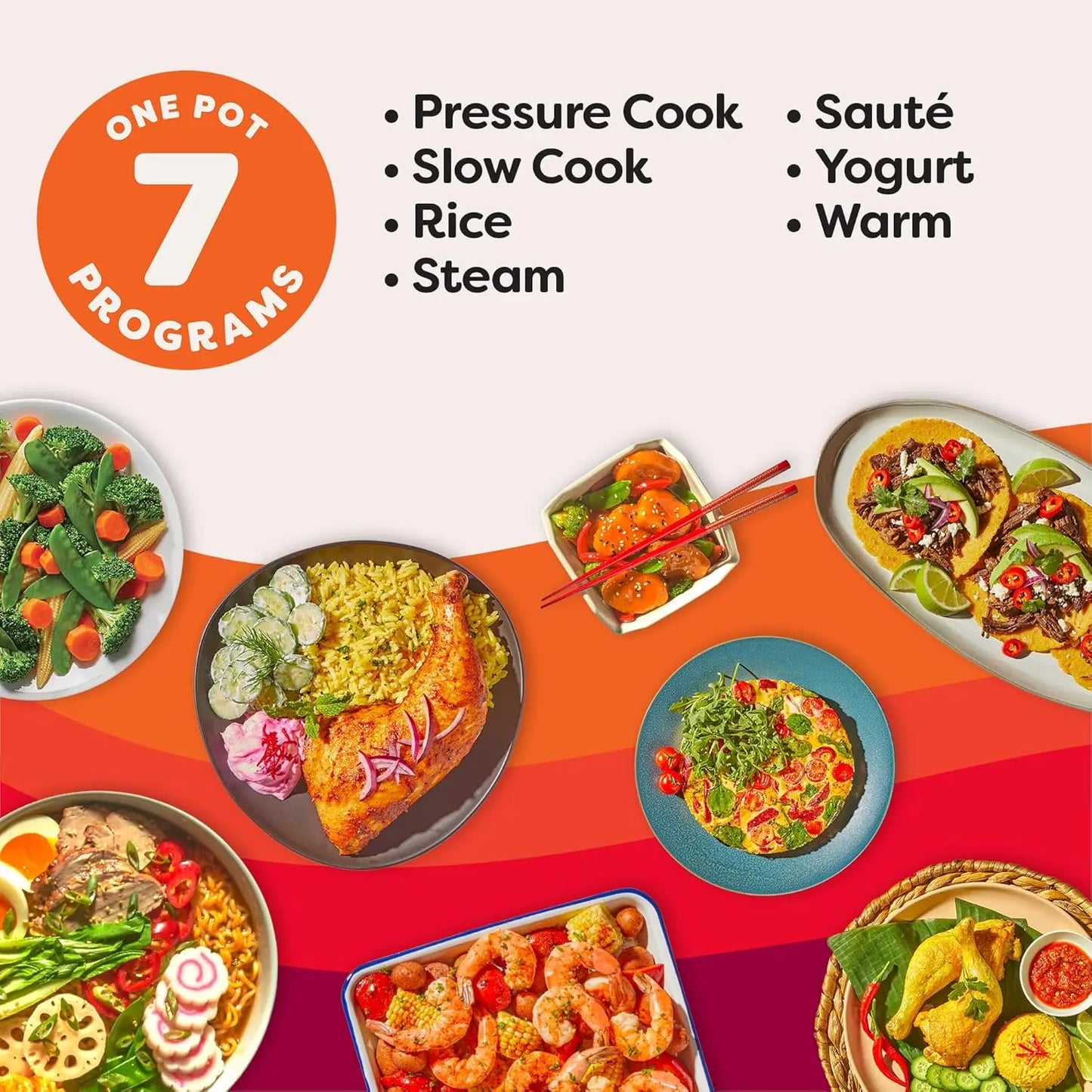 Mini 7 In 1 Multi Cooker Rosewater Pressure Steam Sauté