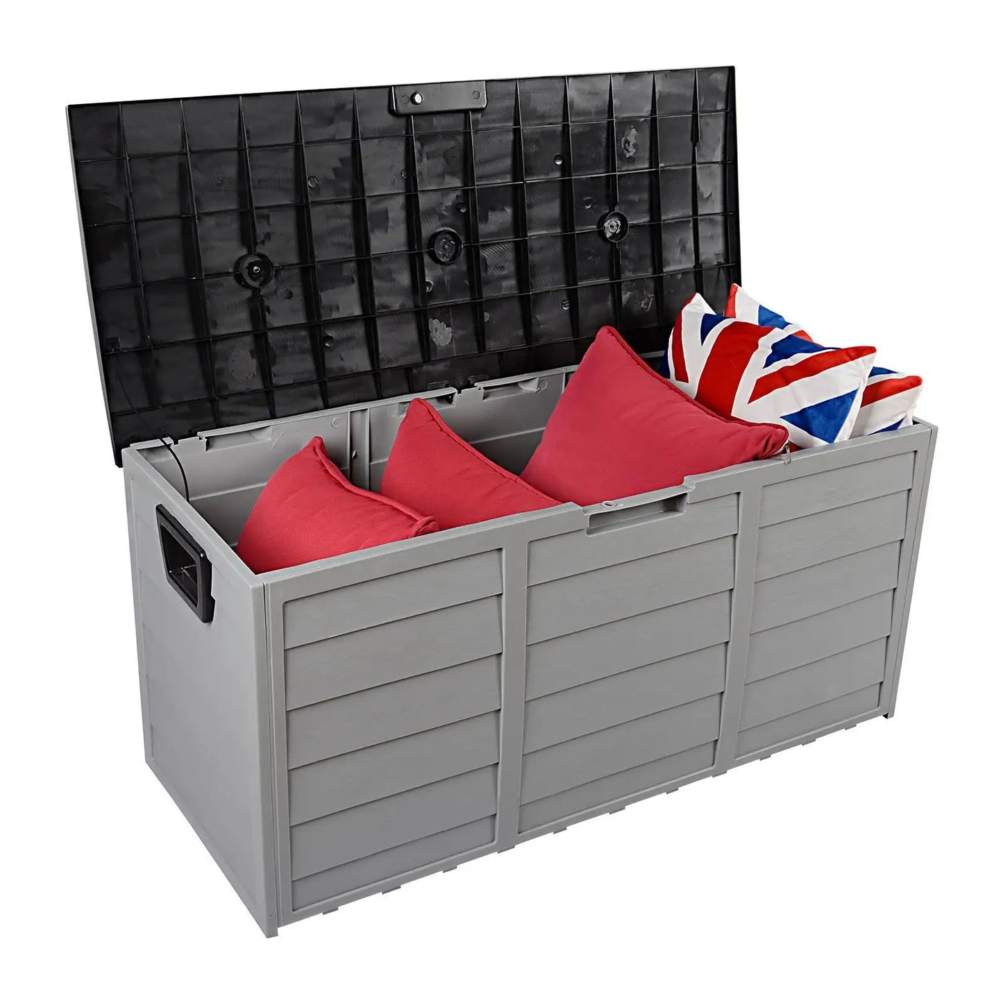 Outdoor Resin Deck Box Storage Bench Seat Waterproof
