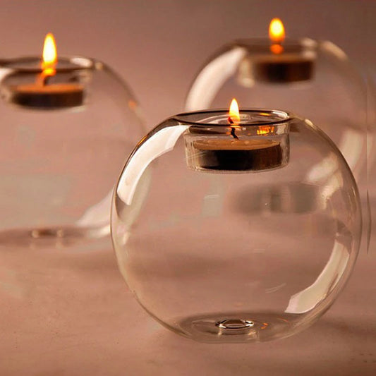 Glass Tealight Candle Holder for Elegant Home Decor