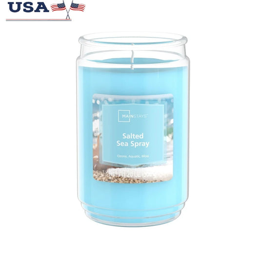 Salted Sea Spray Scented Candle in Decorative Glass Jar Gift