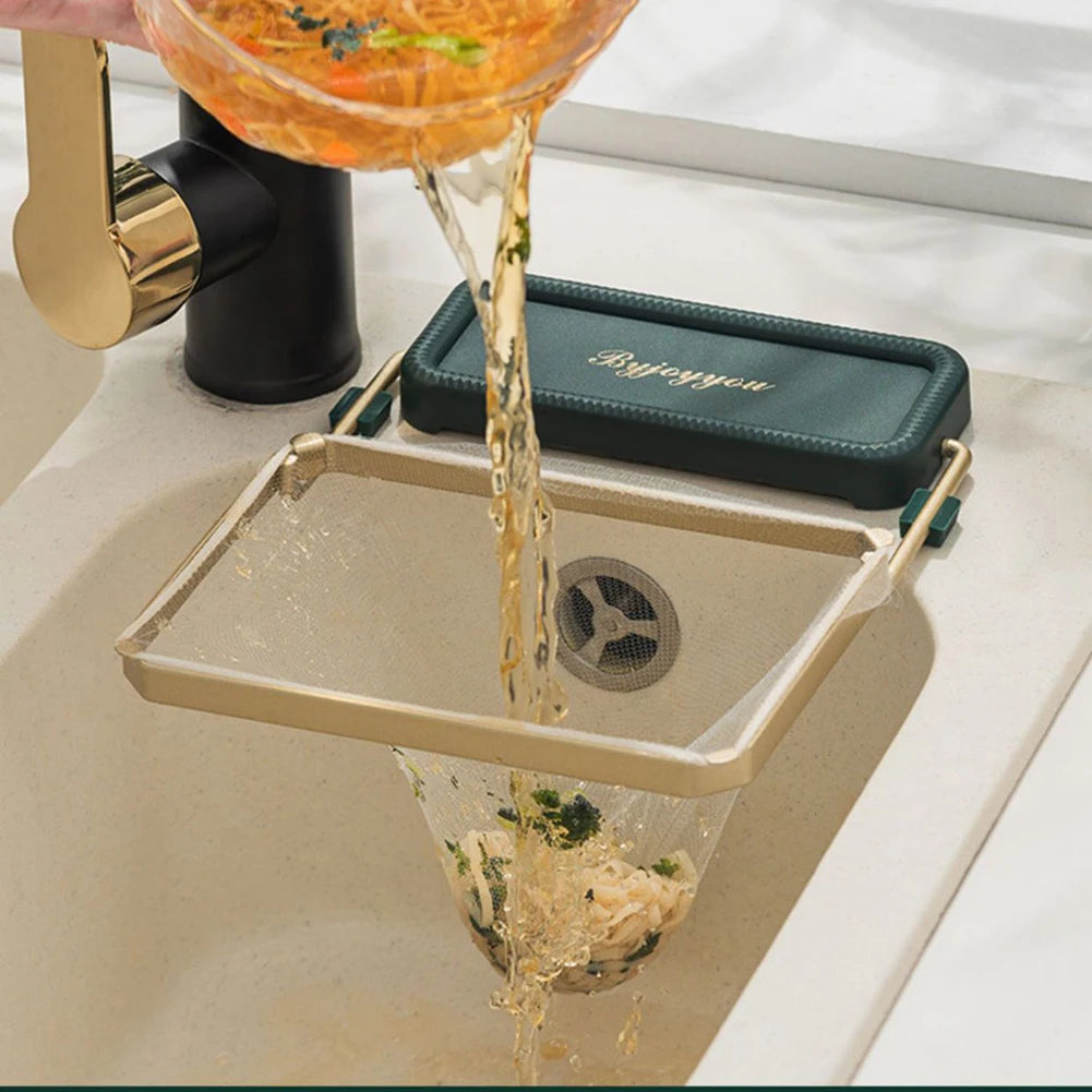 Kitchen Sink Filter Shelf Anti Clog Mesh Basket For Waste