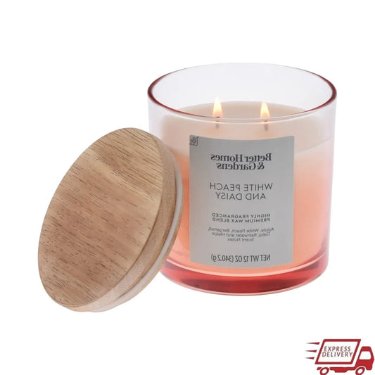 Daisy Scented Ombre Jar Candle For Elegant Home Decor