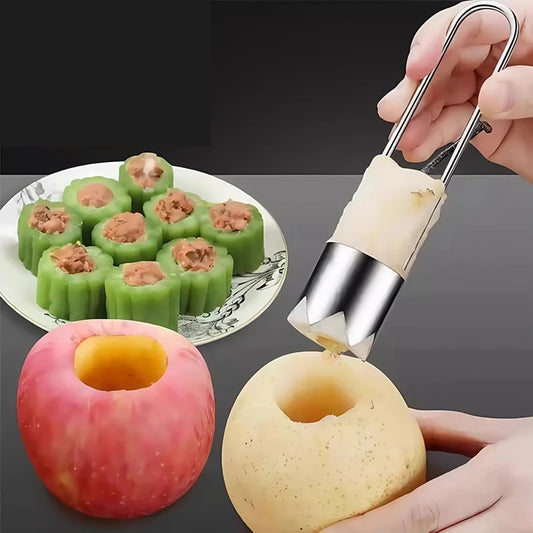 Stainless Steel Fruit Core Remover Pitter For Apples Pears Peppers