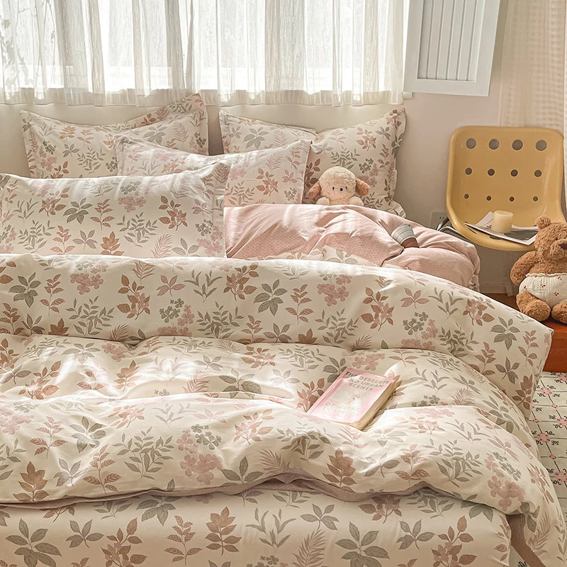Kiss Nest 100 Percent Cotton Duvet Cover Set With Shams