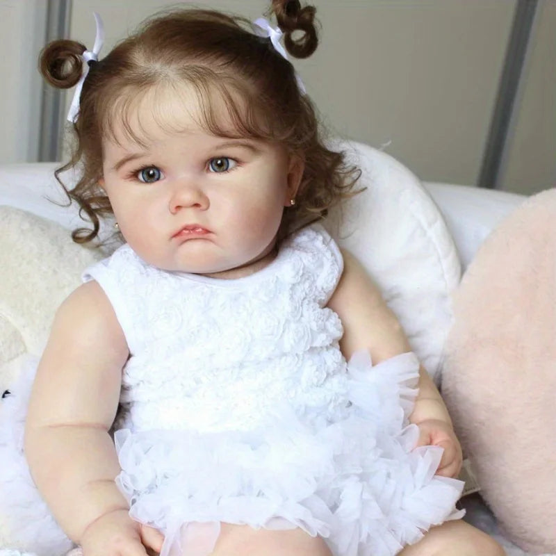 Lifelike Reborn Doll With 3D Painted Skin And Vinyl Limbs