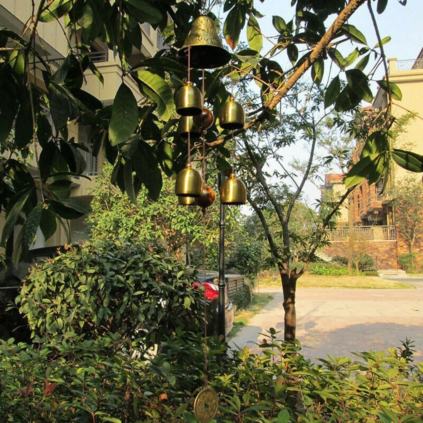 Xiangyanghua 6 Copper Bells Wind Chimes Outdoor Metal Garden Decor