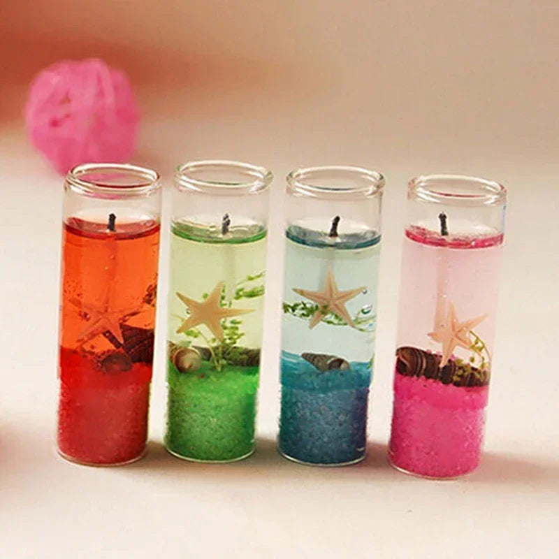 Aromatherapy Smokeless Jelly Candle Ocean Shells for Romantic Decor