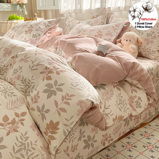 Kiss Nest 100 Percent Cotton Duvet Cover Set With Shams