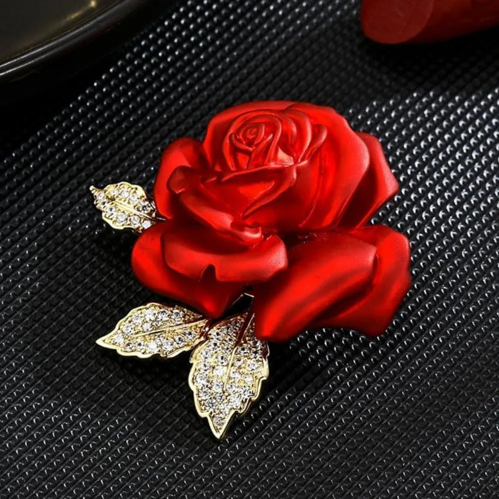 Floral Pearl Brooch Pins For Women Elegant Flower Jewelry