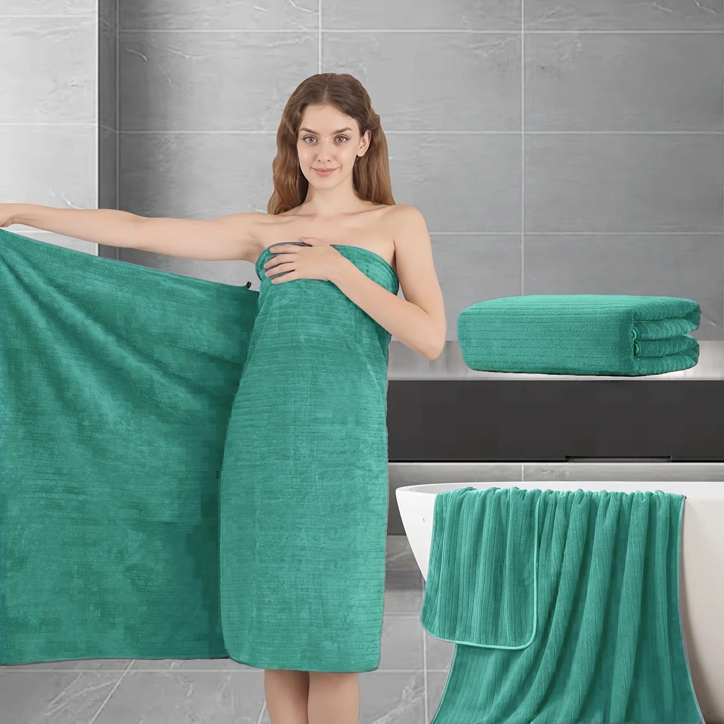 Hotel Bamboo Fiber Towels Set For Luxury Home Bath