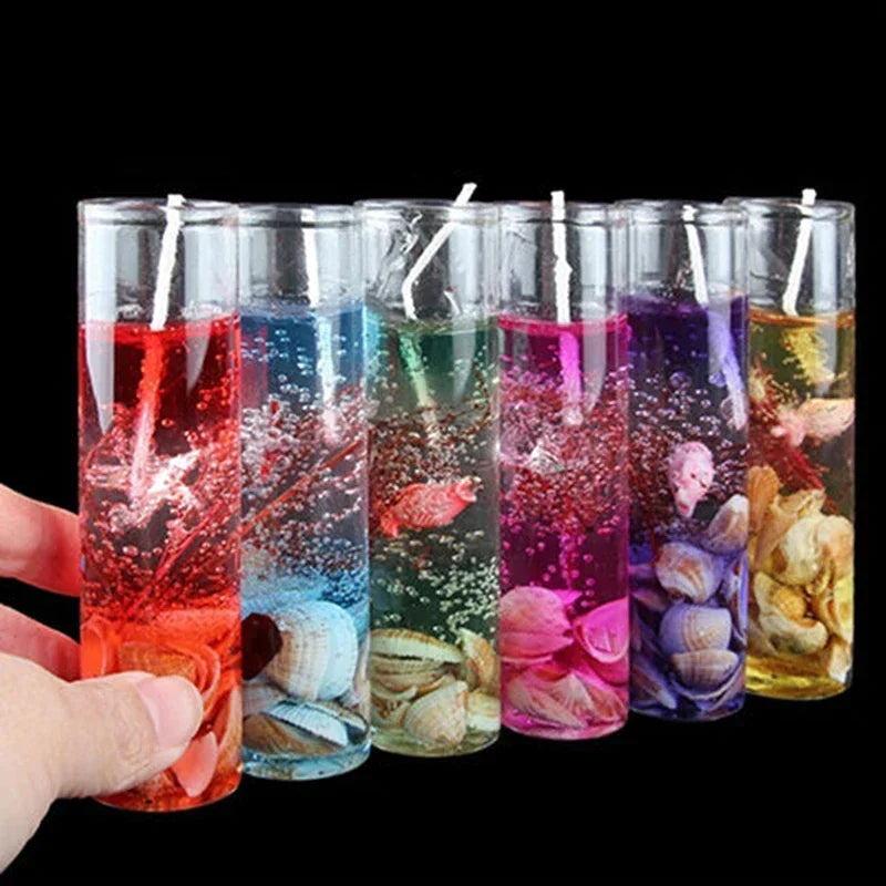Aromatherapy Smokeless Jelly Candle Ocean Shells for Romantic Decor