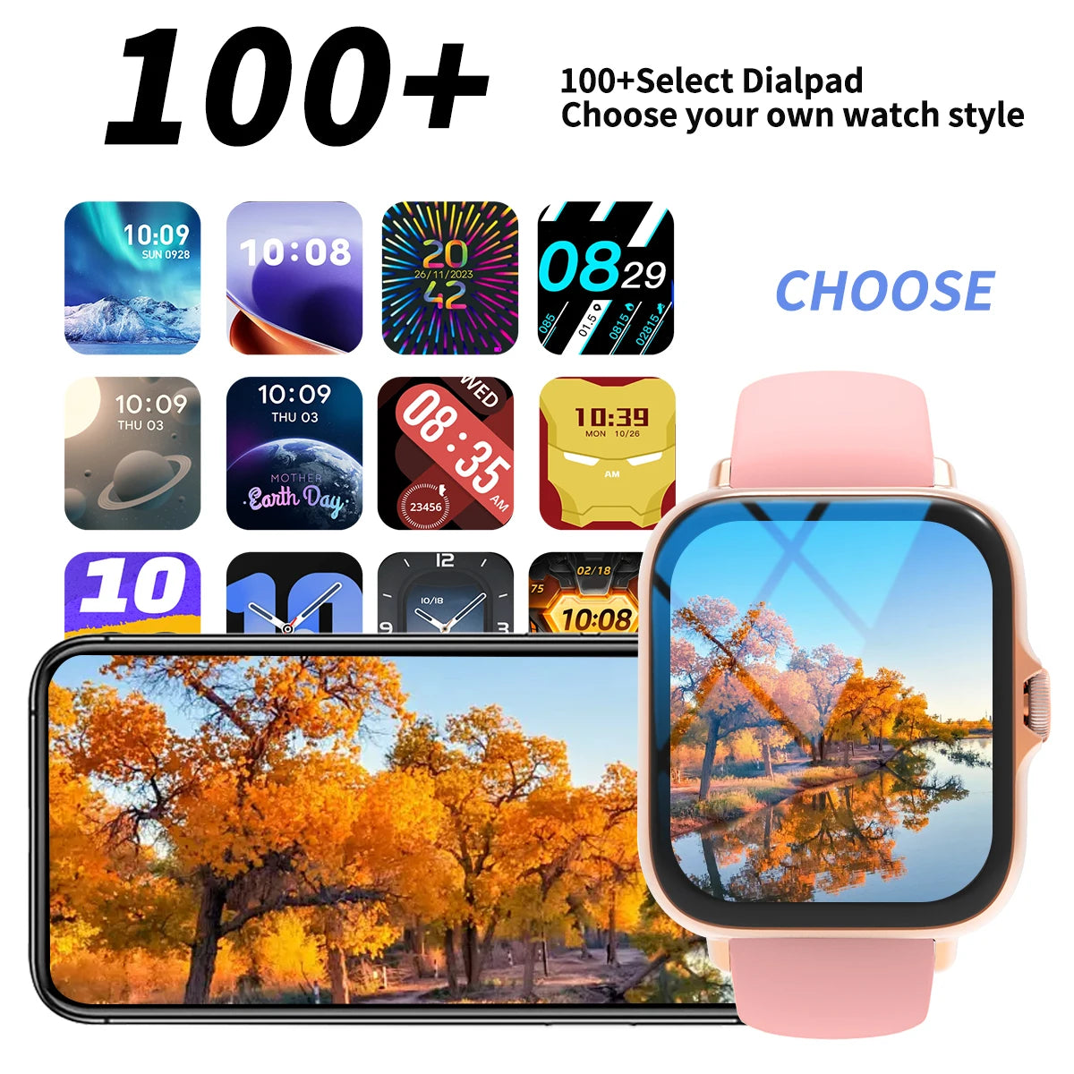 Smart Watch with Touch Screen and Multi-Function Compatibility