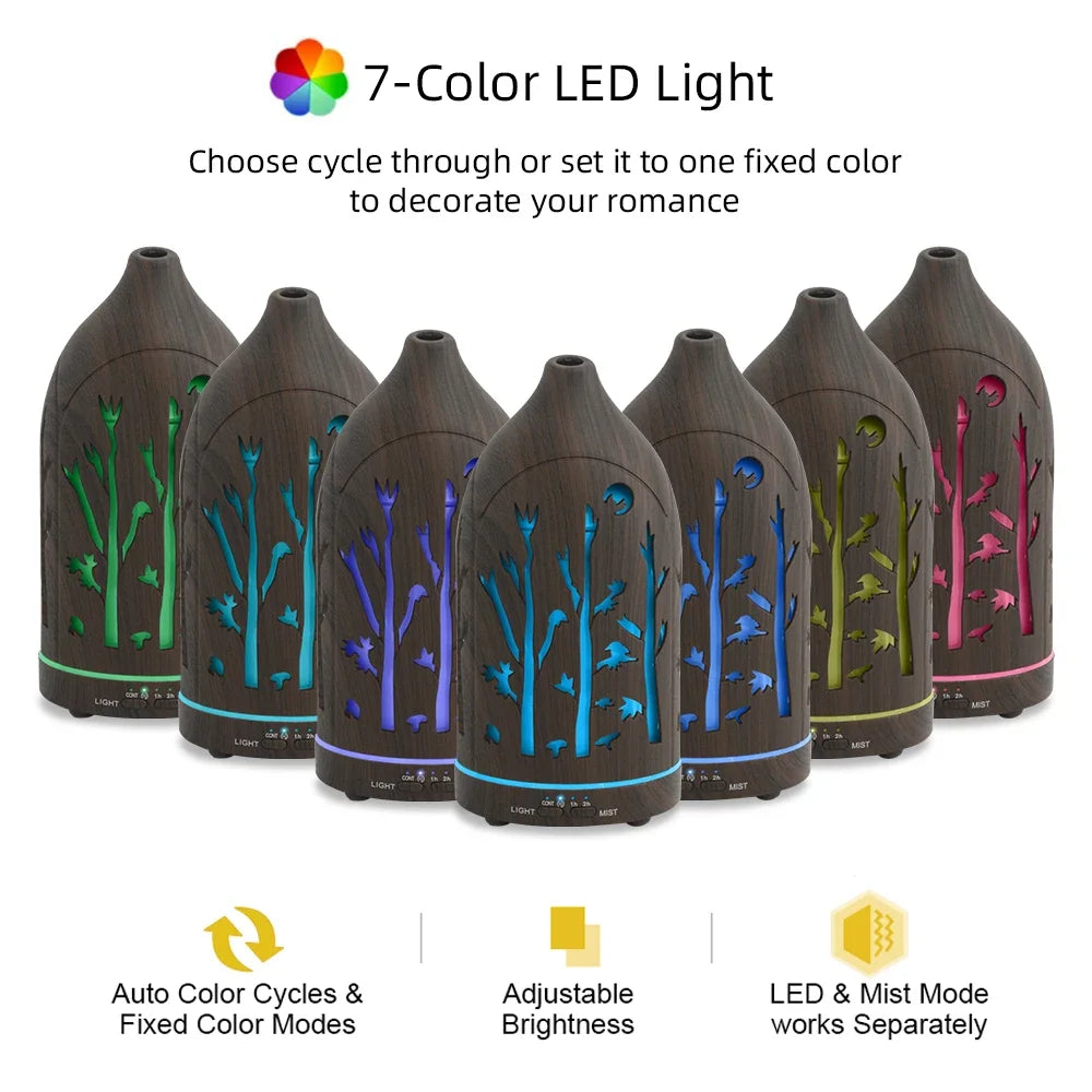 Ultrasonic Essential Oil Diffuser With Auto Shutoff