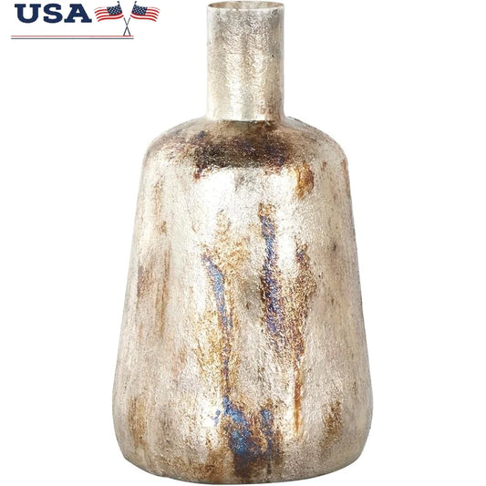 Farmhouse Rustic Metal Decorative Vase Centerpiece Home Decor
