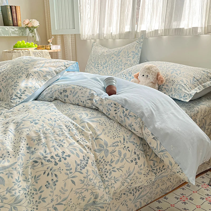 Kiss Nest 100 Percent Cotton Duvet Cover Set With Shams