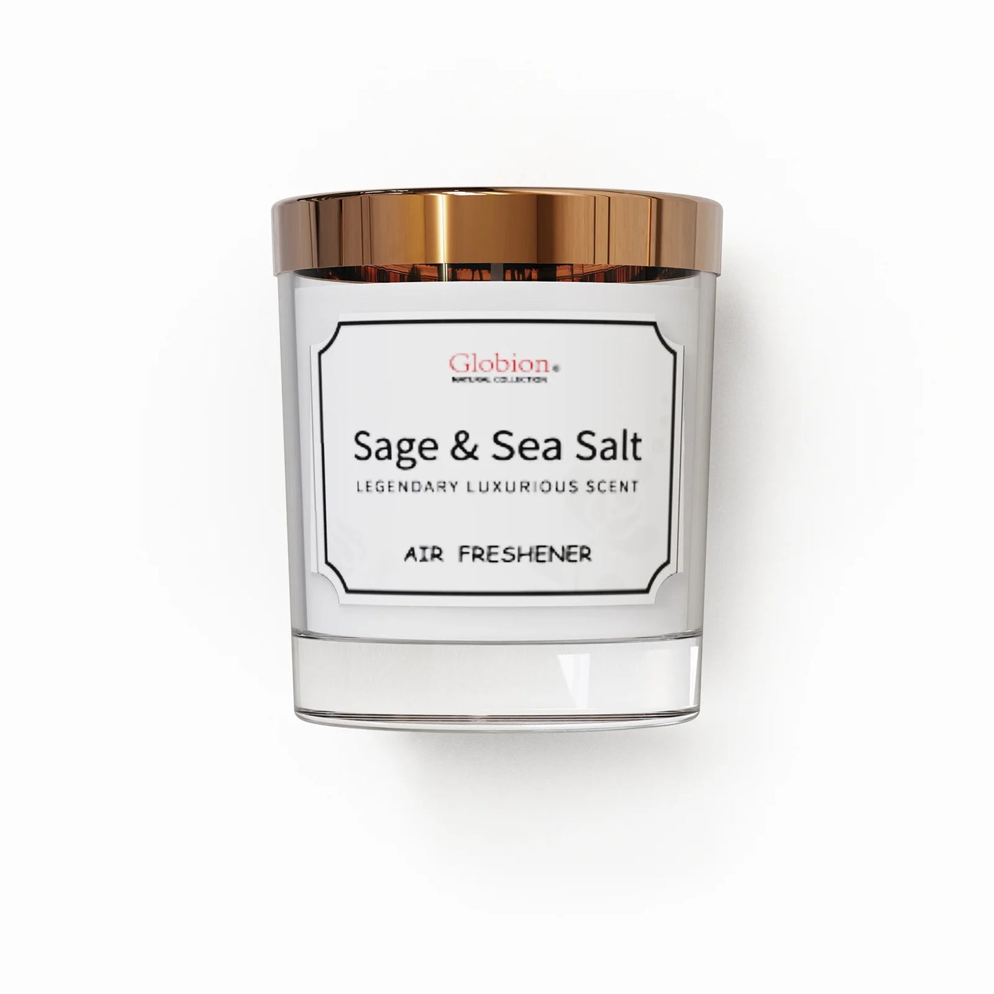 Sage and Sea Salt Aromatherapy Candle Glass Jar With Lid