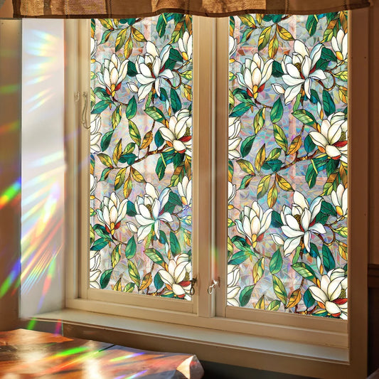 Stained Glass Window Film Privacy Decals Removable Cling Home