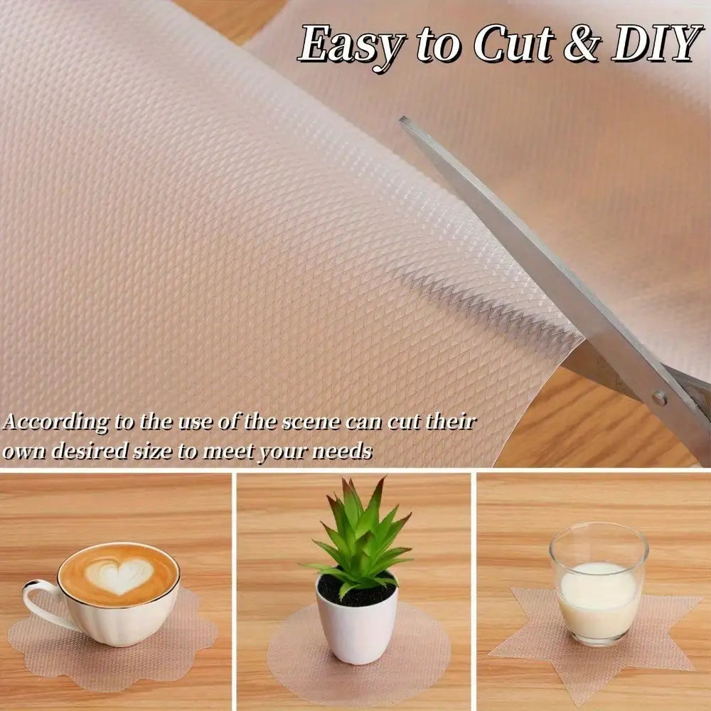 Waterproof Non-Slip Plastic Shelf Liner Roll for Kitchen