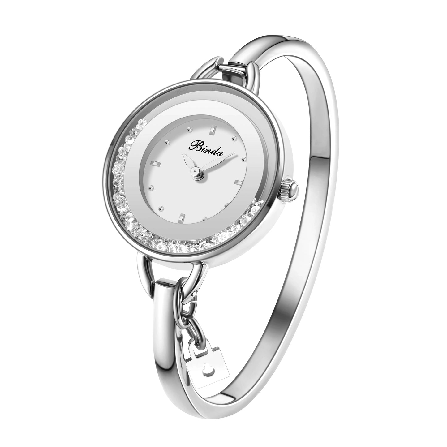 BINDA Elegant Waterproof Stainless Steel Quartz Watch