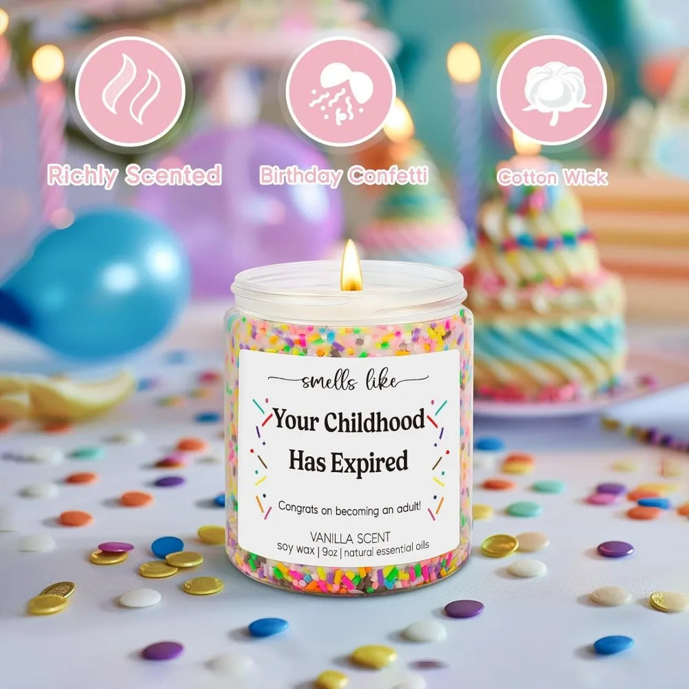 Birthday Candles Gift Set for Teens and Friends Celebration