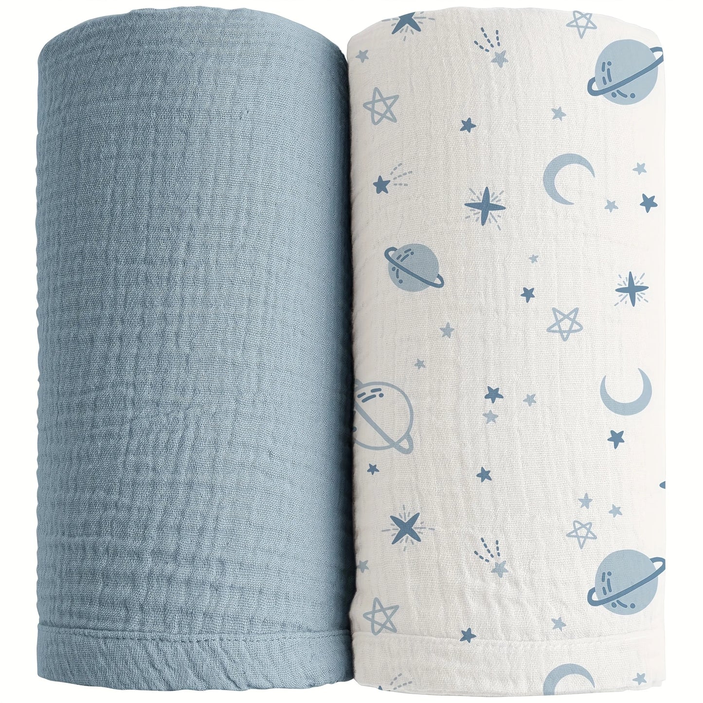 Breathable Muslin Swaddle Blankets Set For Newborns