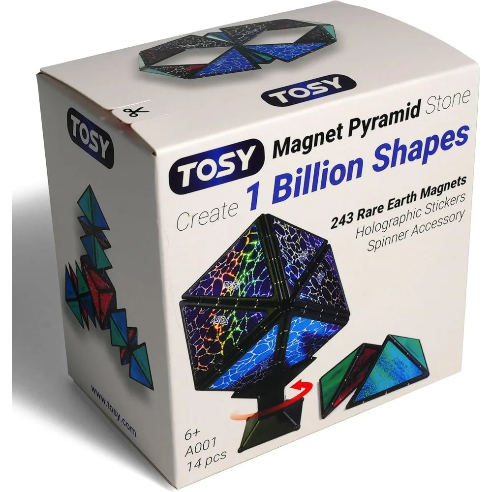 TOSY Magnet Pyramid Puzzle Transforms Into Billions Of Shapes