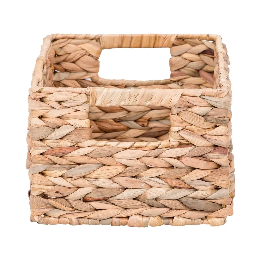 Natural Water Hyacinth Storage Baskets for Home Organization
