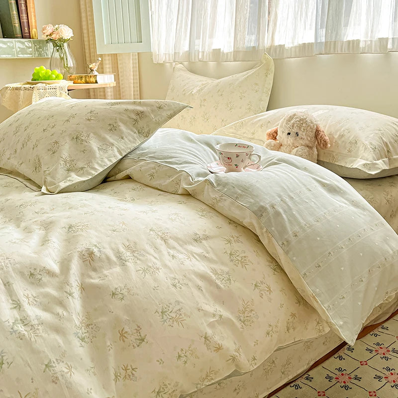 Kiss Nest 100 Percent Cotton Duvet Cover Set With Shams