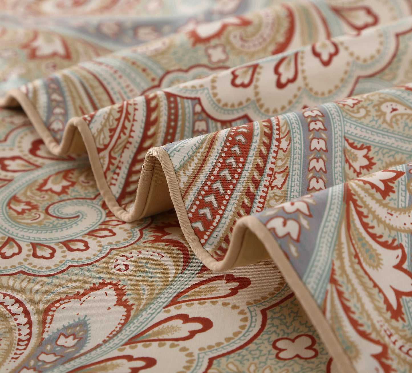 3 Piece 600TC 100 Percent Egyptian Cotton Duvet Cover Set Luxury Vintage Boho Paisley Bedding No Inserts