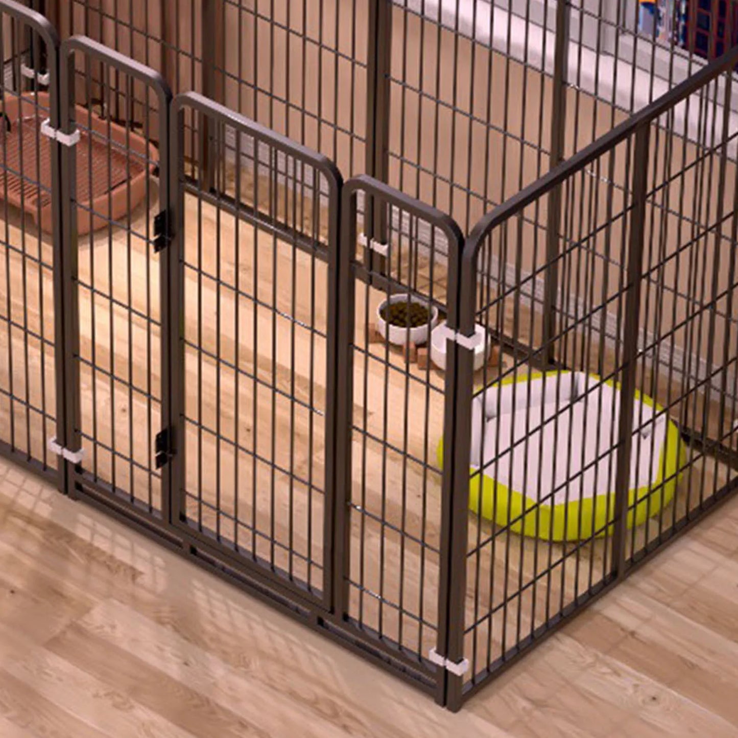Metal Dog Fence Indoor Pet Enclosure For All Dog Sizes