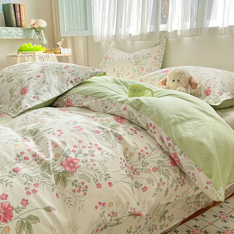Kiss Nest 100 Percent Cotton Duvet Cover Set With Shams