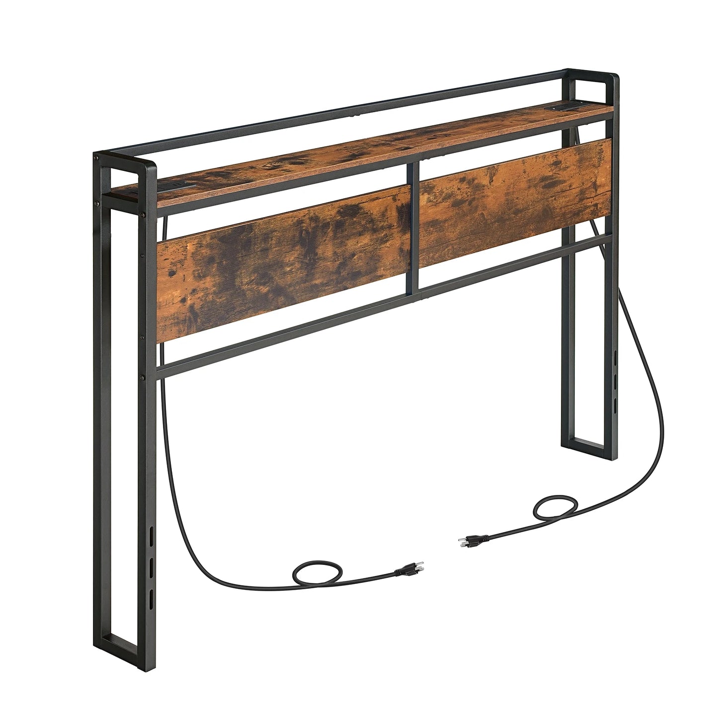 Headboard With Outlets And USB Ports Adjustable Height