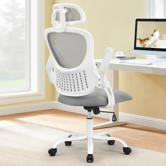 JHK Mesh Ergonomic Office Chair With Lumbar Support And Headrest