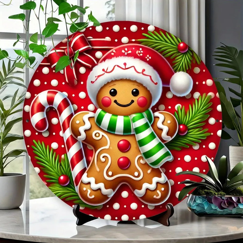 Gingerbread Plaque Decor For Homes And Candy Lovers Gifts