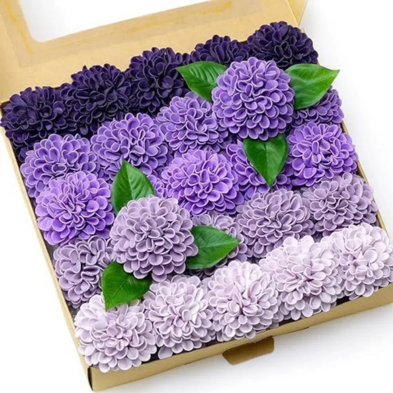 DIY Hydrangea Artificial Flower Box Set For Valentine Day