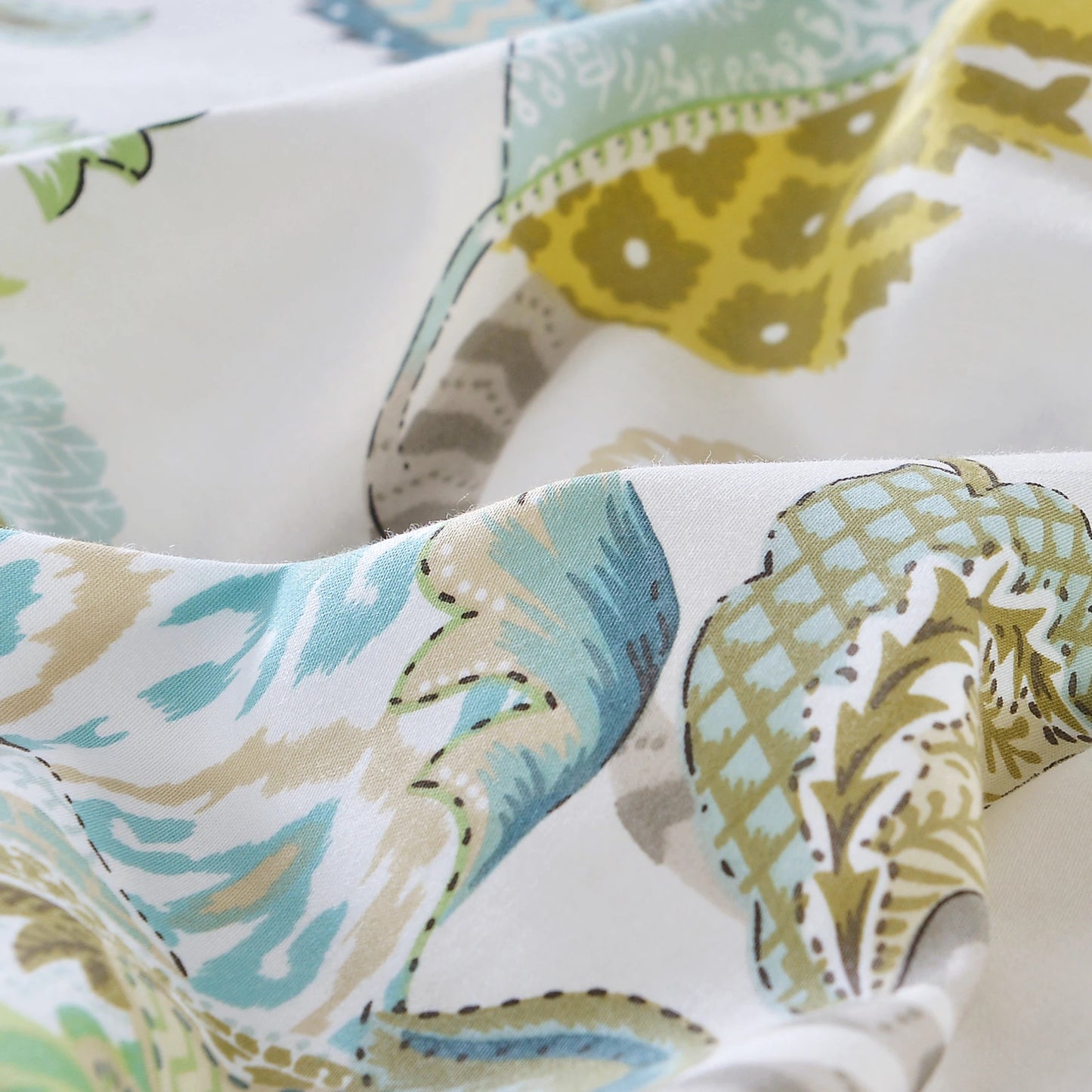 Egyptian Cotton Duvet Cover Set Luxury Damask Boho Bedding