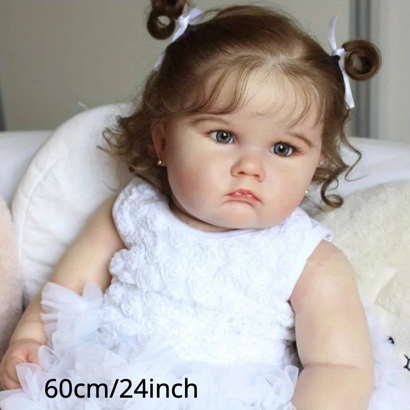 Lifelike Reborn Doll With 3D Painted Skin And Vinyl Limbs