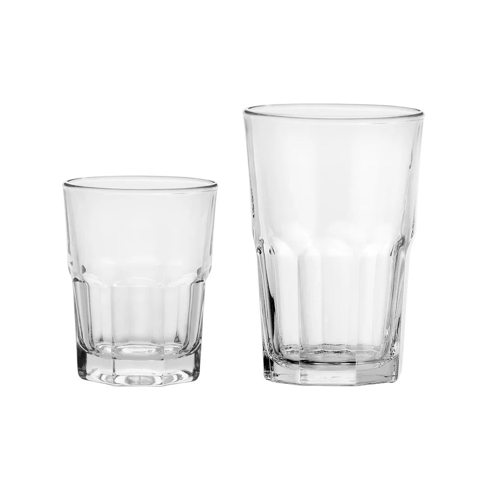 12 Piece Clear Drinkware Set for Entertaining and Dining Essentials