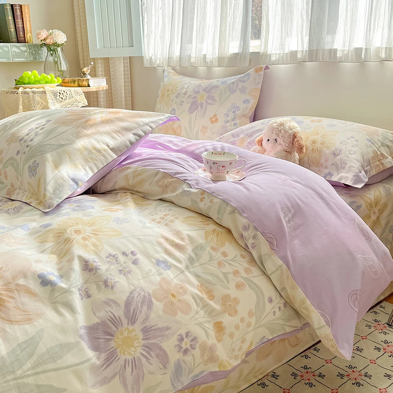 Kiss Nest 100 Percent Cotton Duvet Cover Set With Shams