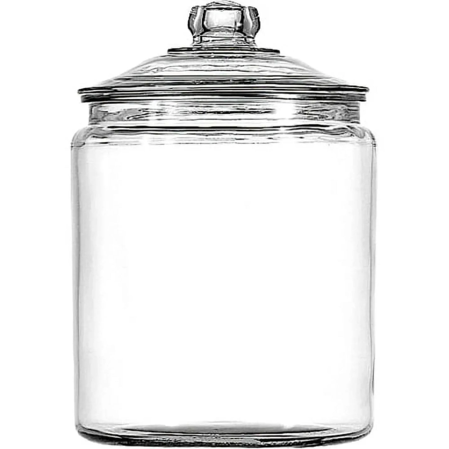 Glass Jar With Lid And Easy Grip Knob Dishwasher Safe