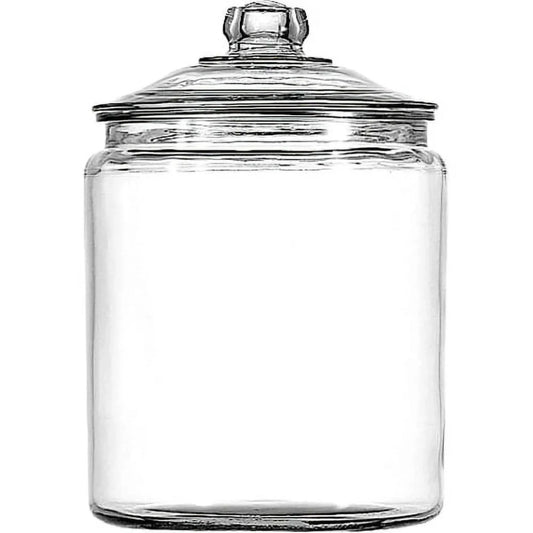 Glass Jar With Lid And Easy Grip Knob Dishwasher Safe